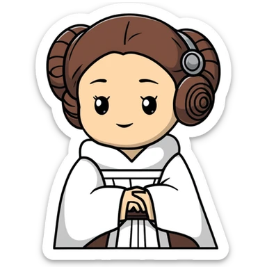 Princess Leia from Star Wars sticker