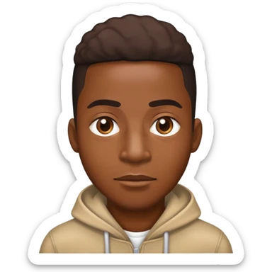 a black dude saying nigga sticker