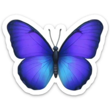 indigo-butterfly sticker