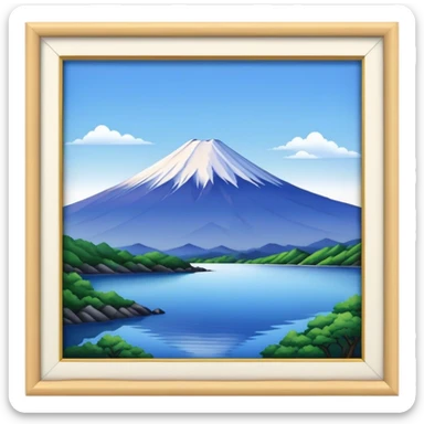 mount fuji sticker