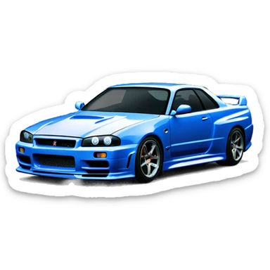 Skyline R34 sticker
