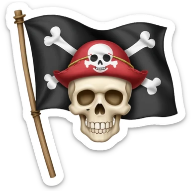 Straw hat pirates flag sticker