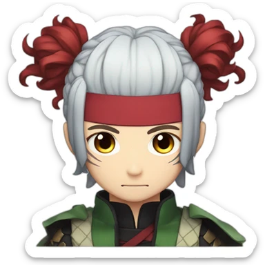 Tanjiro from demon slayer with his red mark on his head  sticker
