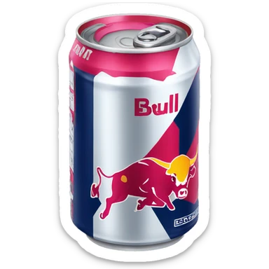 exotic red-bull can sticker