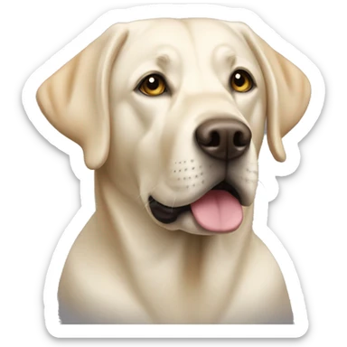 Labrador blanco sticker