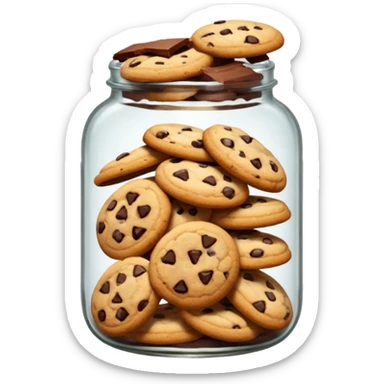 cookies in jar sticker