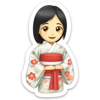 Japan-Kimono sticker