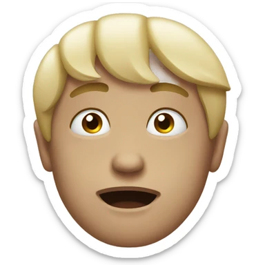 A mixed emotion with both crying and smling sticker