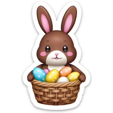  peeps marshmallow easter candy basket kawaii chocolate bunny jelly bean eggs sticker