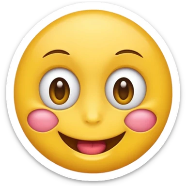 Un emoji heureux qui fait peur sticker