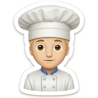 chef's hat sticker