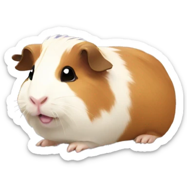 guinea pigs doing cute things  sticker