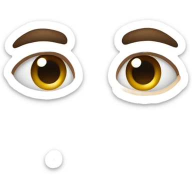 Extra annoyed face sticker