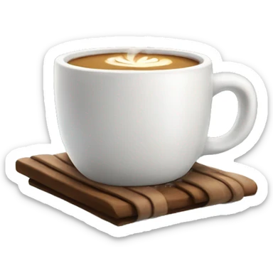 Cosy winter coffee sticker