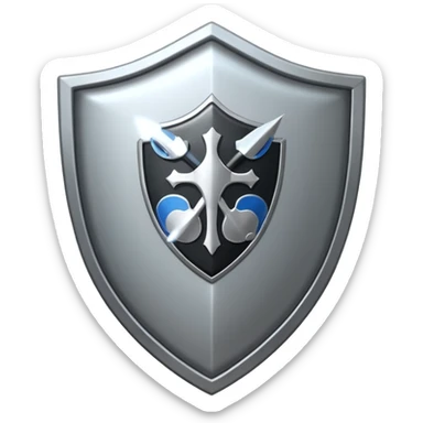 Shield with Shield with flex icon sticker
