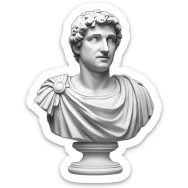Roman statue sticker