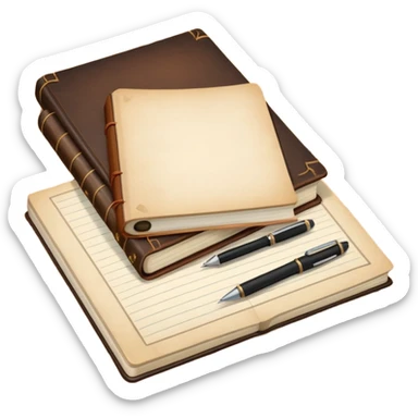 writer item booknotebook sticker