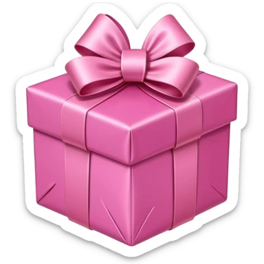 Pink present emoji small sticker