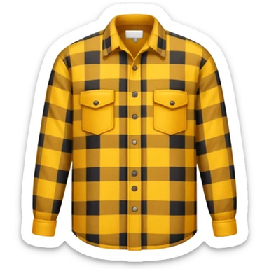 yellow lumberjack shirt sticker