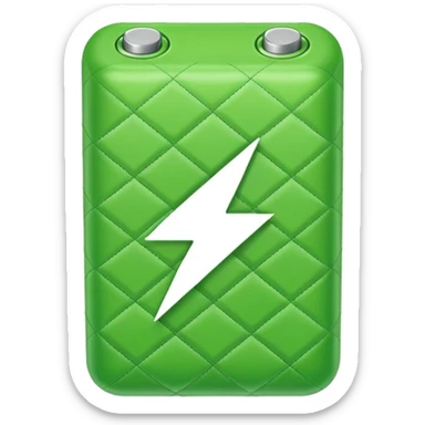 quilted battery icon sticker