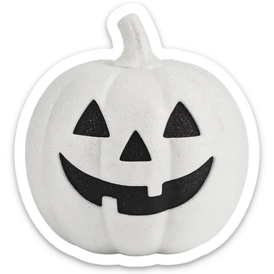 white sparkly halloween object, remove background sticker