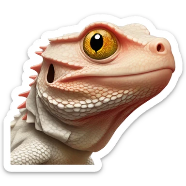 Red Pogona sticker