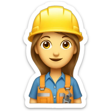 expert handyman female sticker