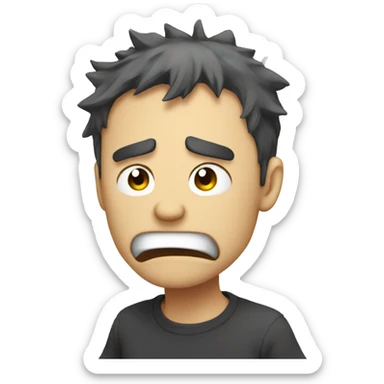 an anime rage guy sticker