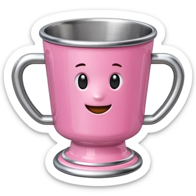 Stanley pink cup sticker