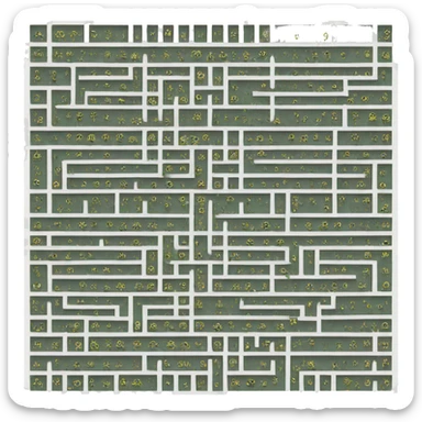 matrix labyrinth  sticker