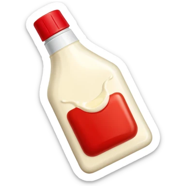 una bustina monoporzione di maionese e una ketchup da 10 ml sticker