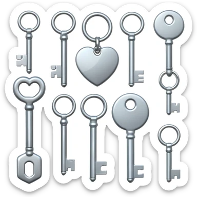 key collection sticker