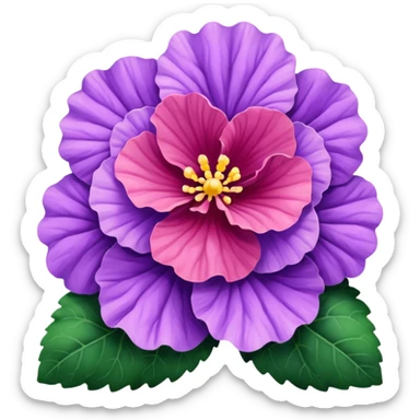 lavender begonia sticker