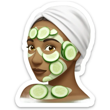 spa face mask sticker