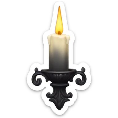 Gothic candle  sticker