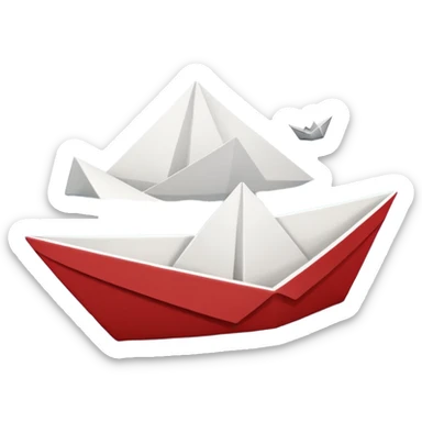 Paper Boat (white) from IT movie sticker