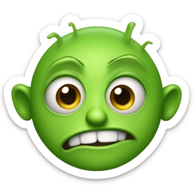 Booger person sticker