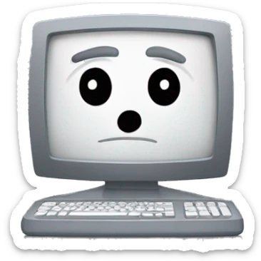 mono programando en un ordenador sticker