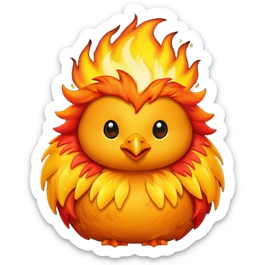 🔥+🐥 sticker