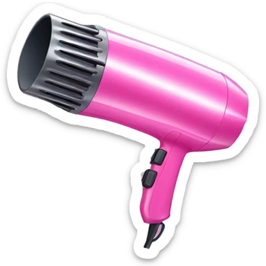 Pink hairdryer sticker