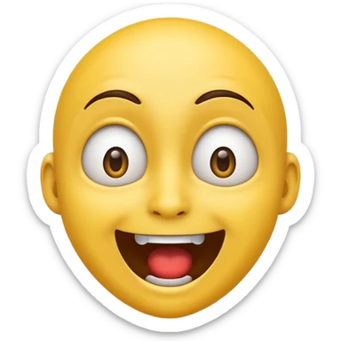 Freaky adult emoji  sticker