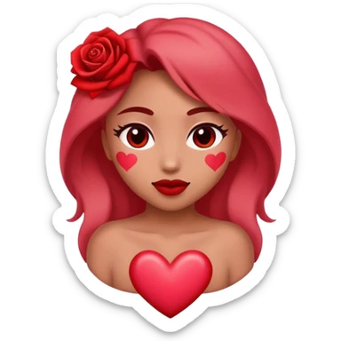 rosa hearts sticker