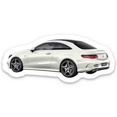 Mercedes Benz E450 Coupe Black 2022 sticker