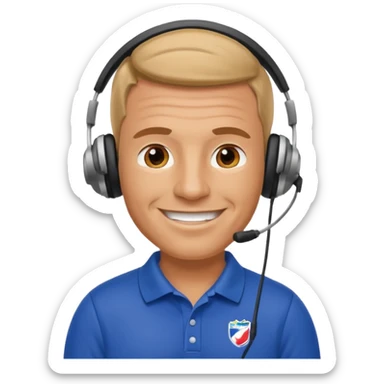 a football coach sticker