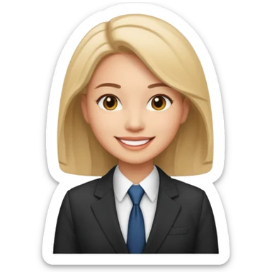 Emoji of Woman businessman sticker