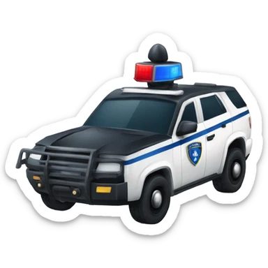 armored police car sticker