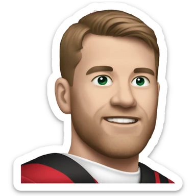 Nebraska cornhuskers logo with Patrick Mahoney sticker