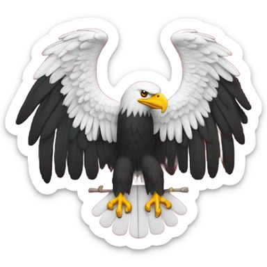 Byzantinische Adler Flagge  sticker