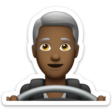 Person who driving a car sticker
