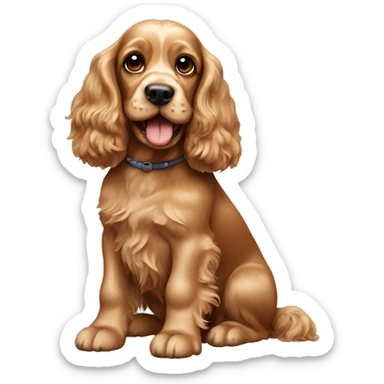Dog cocker spaniel  sticker
